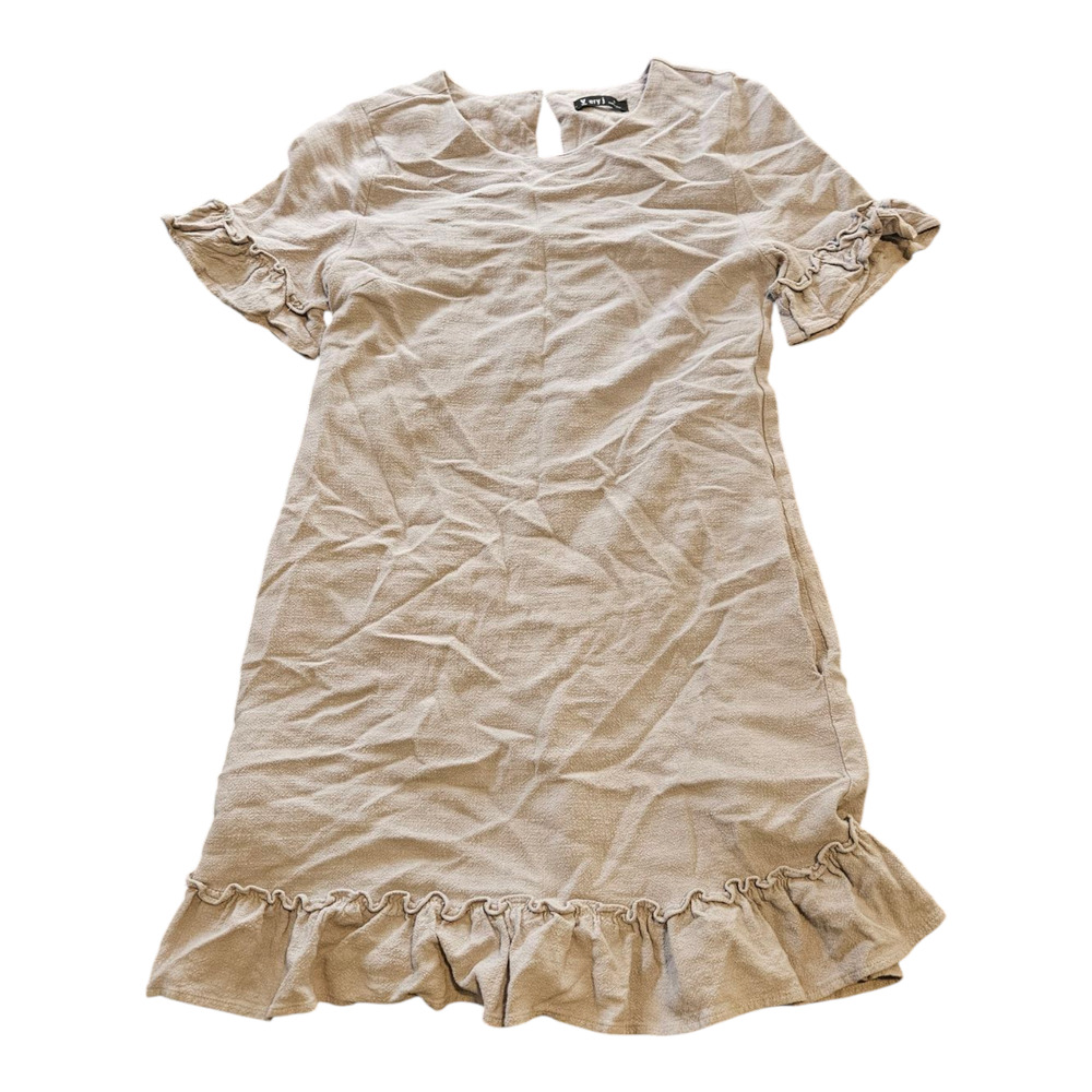 Very J Small Gray Short Sleeve Above Knee Dress